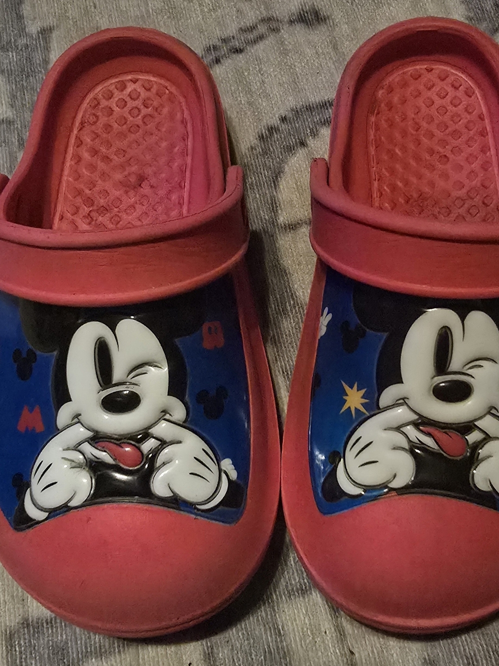 Kids Red Mickey Mouse Croc Style From Walmart